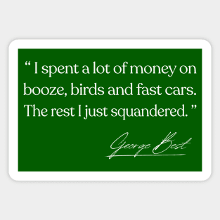 George Best Quote Gift Sticker